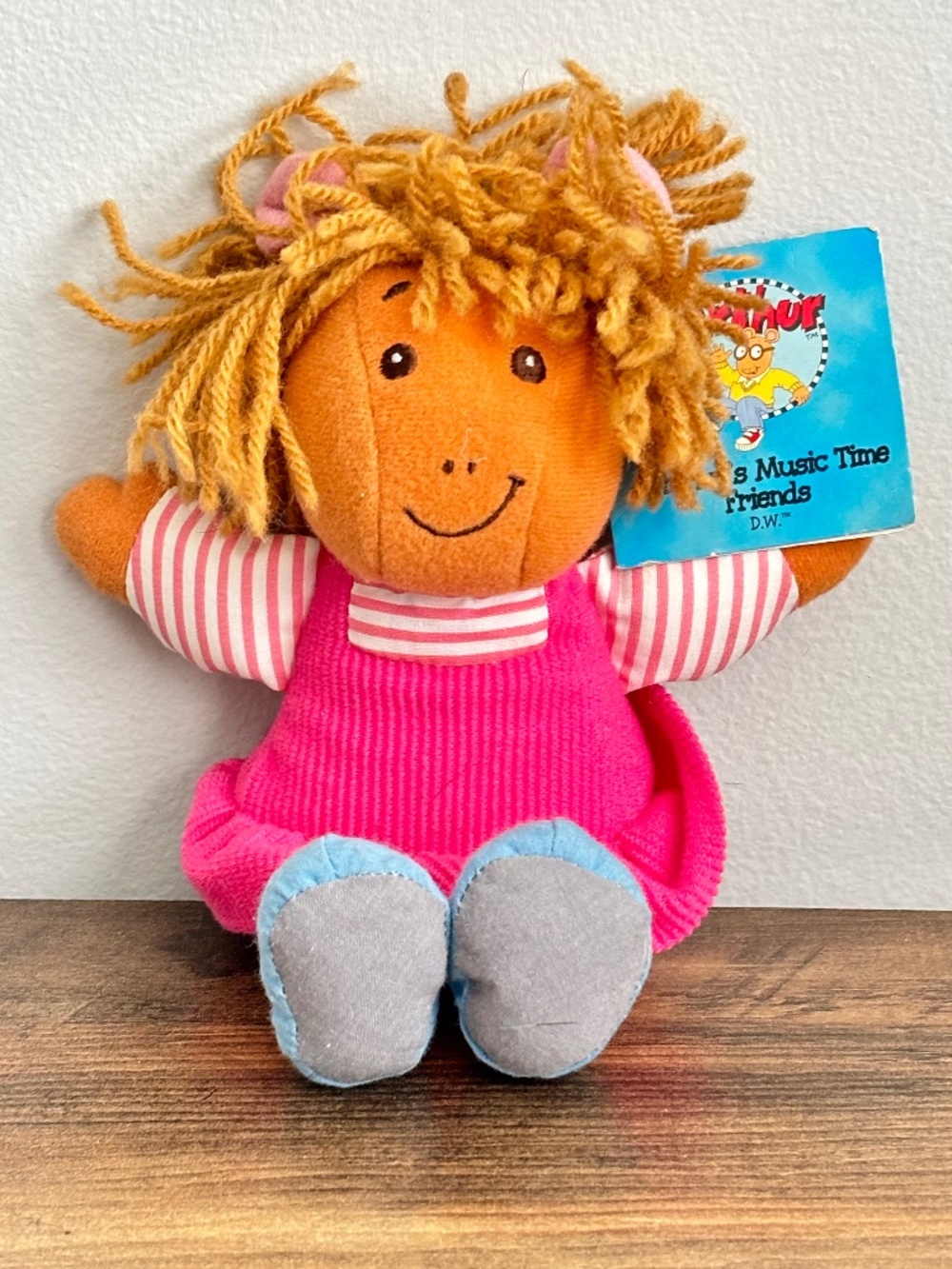 NWT Vintage Arthurs Music Time Friends DW Doll Plush Stuffed Toy Playskool 1997